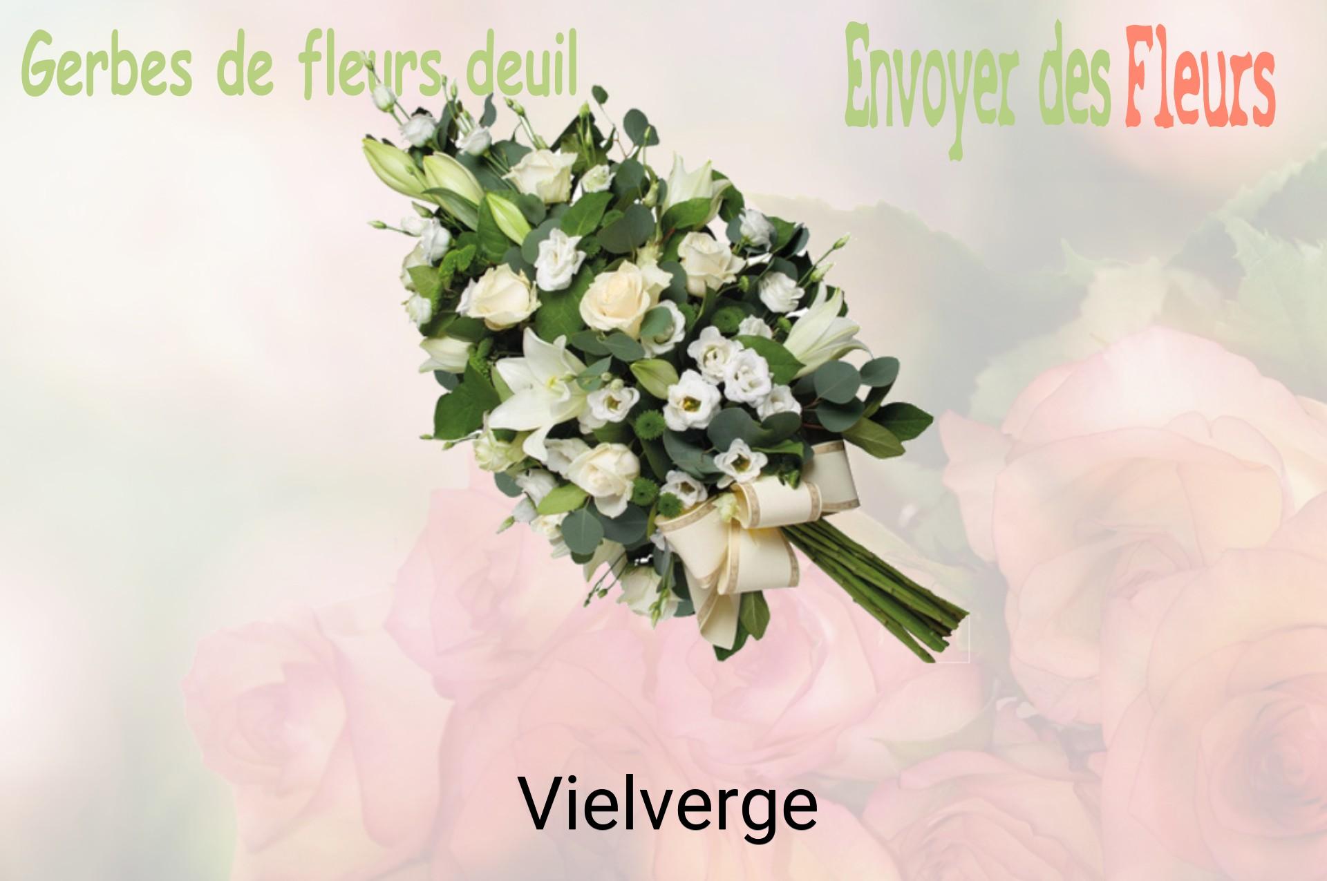 Gerbe de fleurs de deuil livrée à Vielverge